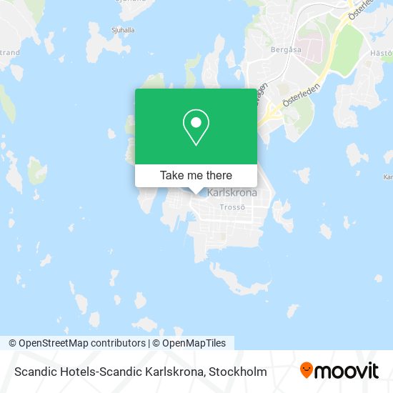 Scandic Hotels-Scandic Karlskrona map