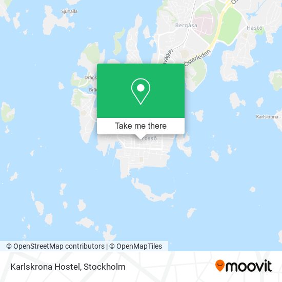 Karlskrona Hostel map