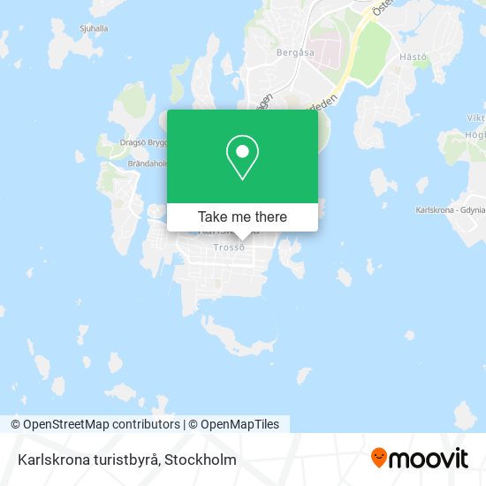 Karlskrona turistbyrå map