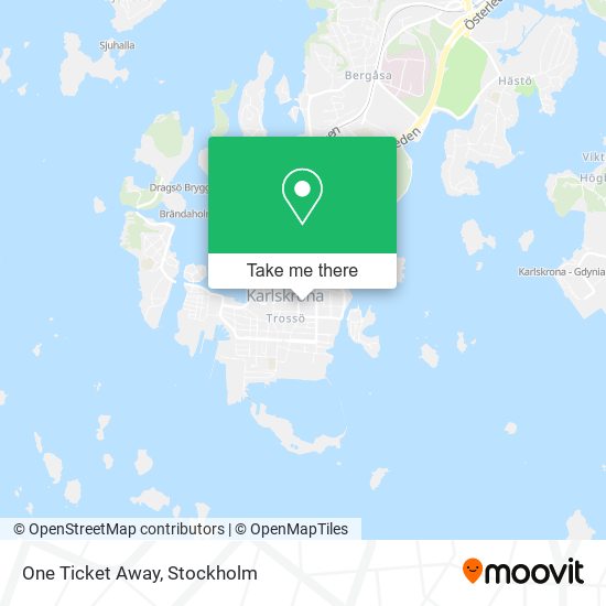 One Ticket Away map