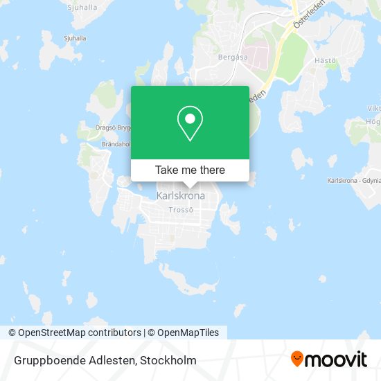 Gruppboende Adlesten map