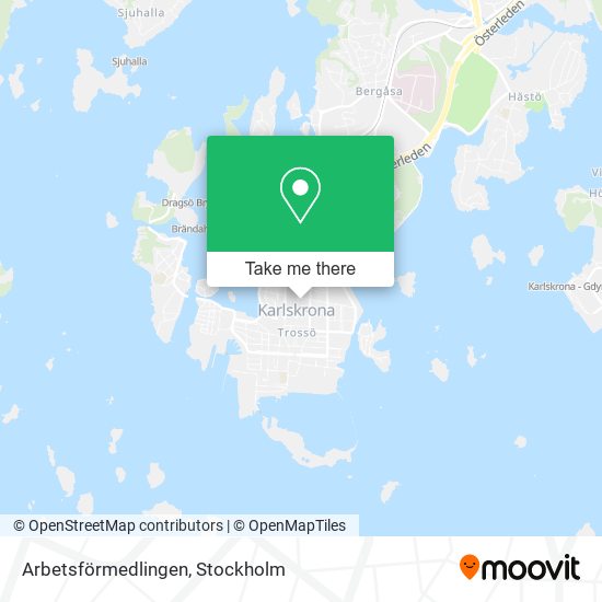 Arbetsförmedlingen map