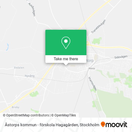 Åstorps kommun - förskola Hagagården map