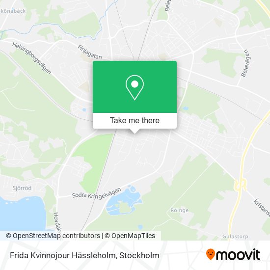 Frida Kvinnojour Hässleholm map