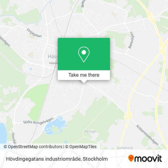 Hövdingegatans industriområde map