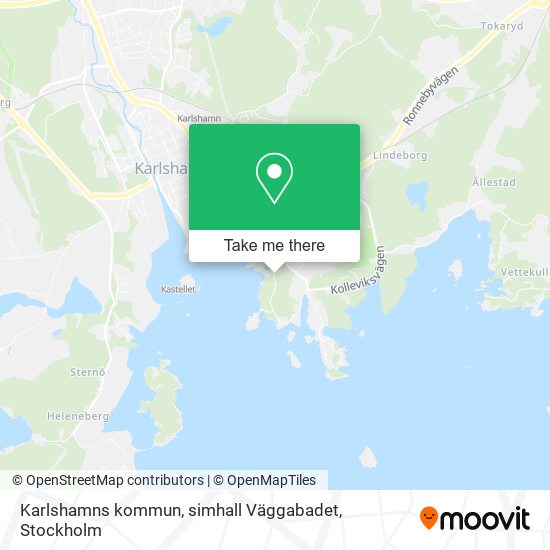 Karlshamns kommun, simhall Väggabadet map