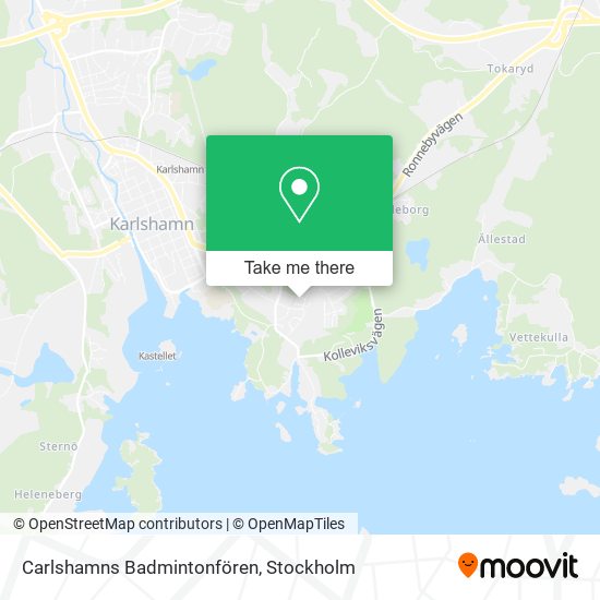 Carlshamns Badmintonfören map
