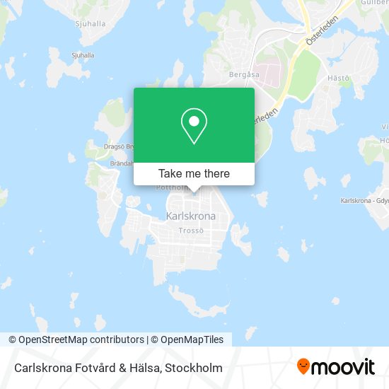 Carlskrona Fotvård & Hälsa map