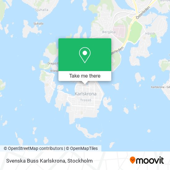 Svenska Buss Karlskrona map