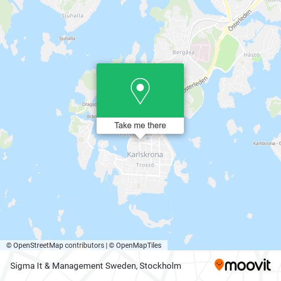 Sigma It & Management Sweden map