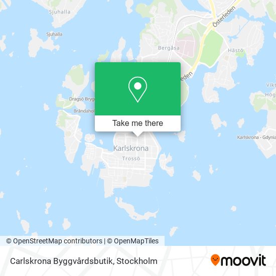 Carlskrona Byggvårdsbutik map