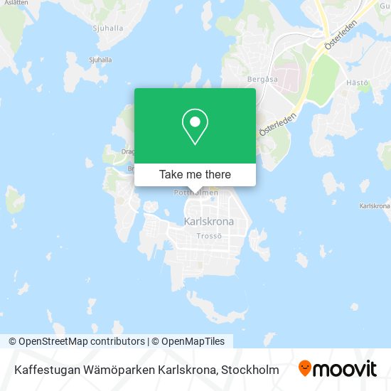 Kaffestugan Wämöparken Karlskrona map