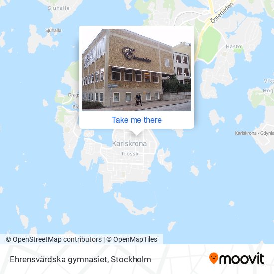 Ehrensvärdska gymnasiet map