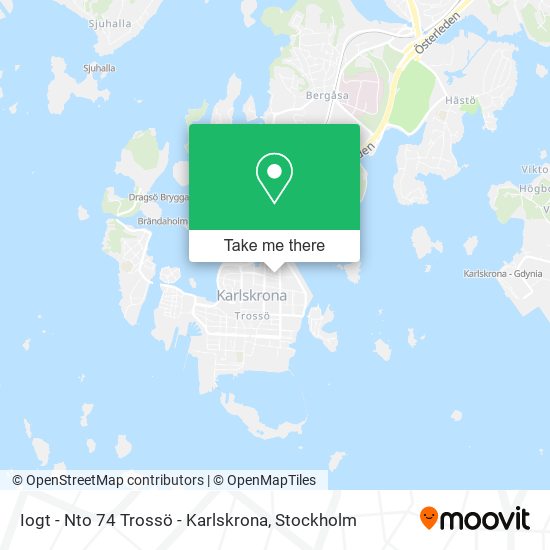 Iogt - Nto 74 Trossö - Karlskrona map