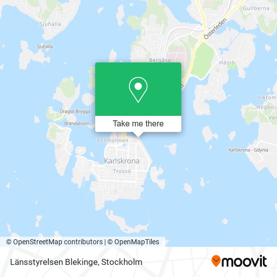 Länsstyrelsen Blekinge map