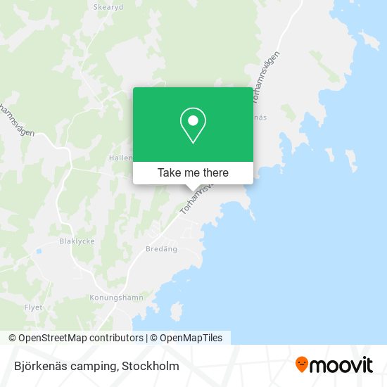 Björkenäs camping map