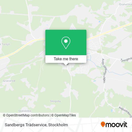 Sandbergs Trädservice map