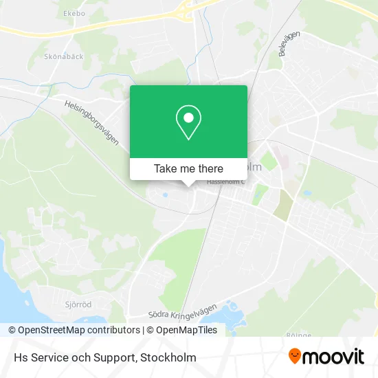 Hs Service och Support map