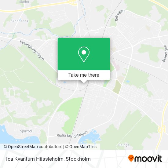 Ica Kvantum Hässleholm map