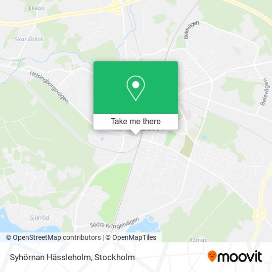 Syhörnan Hässleholm map