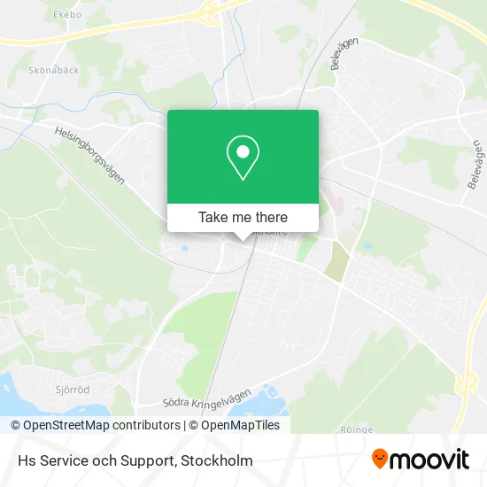 Hs Service och Support map