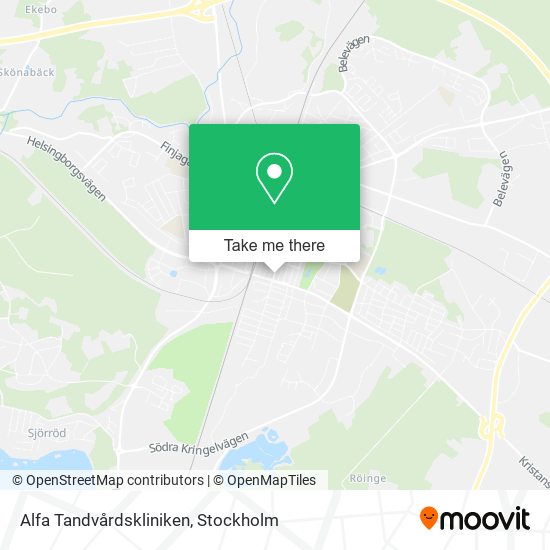 Alfa Tandvårdskliniken map