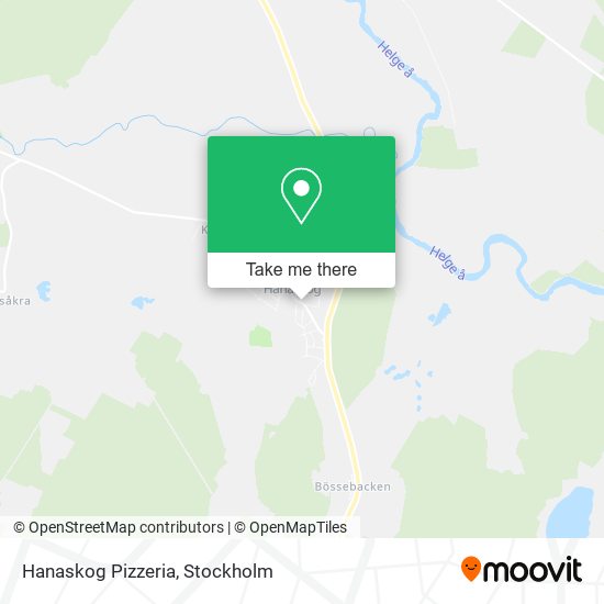 Hanaskog Pizzeria map