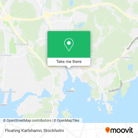 Floating Karlshamn map