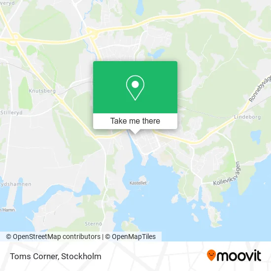 Toms Corner map