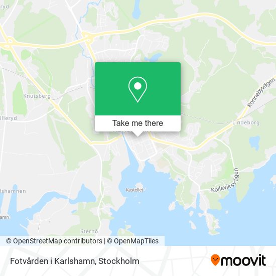 Fotvården i Karlshamn map
