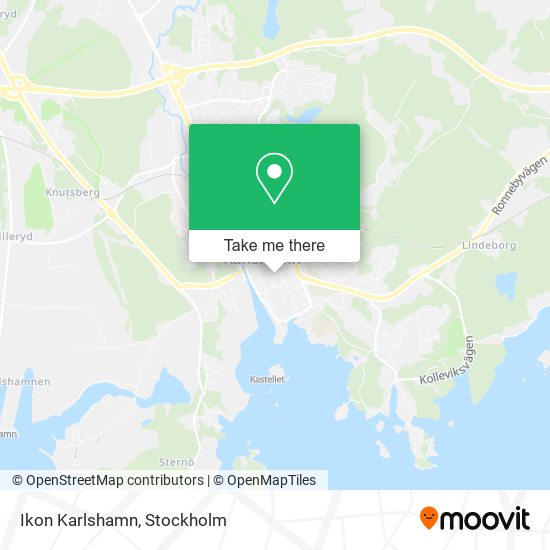 Ikon Karlshamn map