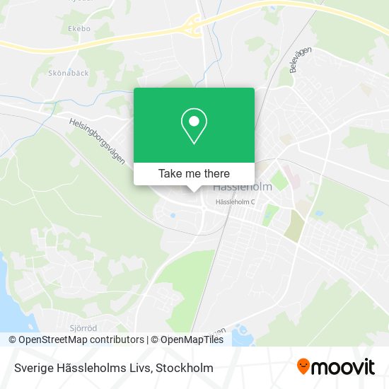 Sverige Hãssleholms Livs map