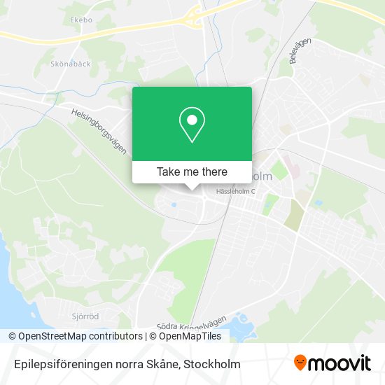 Epilepsiföreningen norra Skåne map