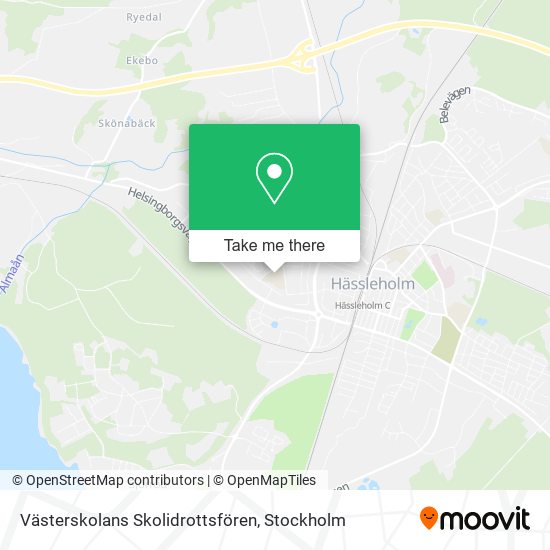 Västerskolans Skolidrottsfören map