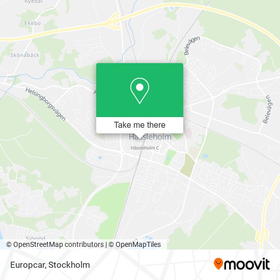 Europcar map