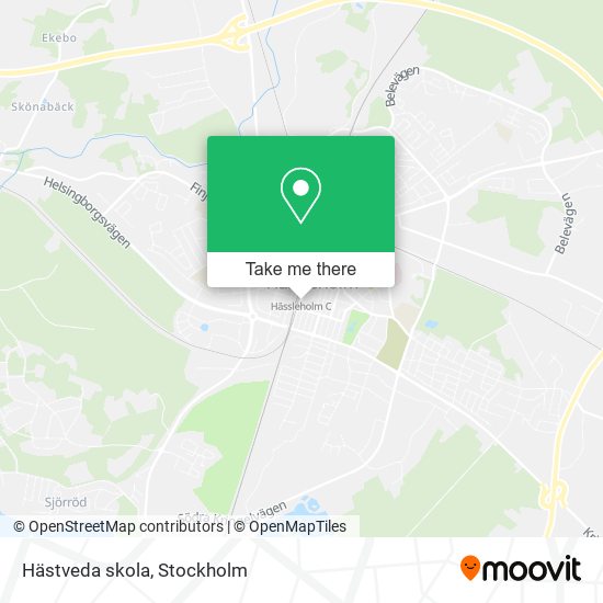 Hästveda skola map