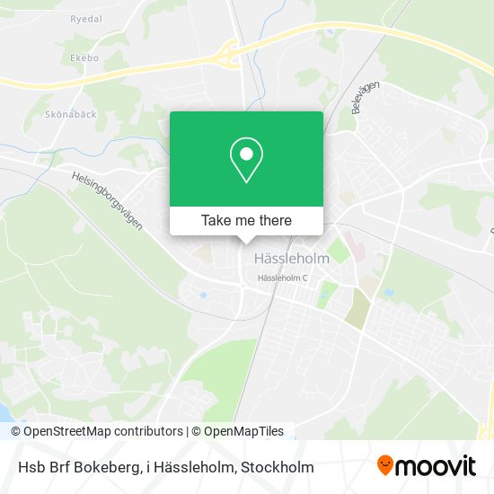 Hsb Brf Bokeberg, i Hässleholm map