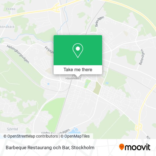 Barbeque Restaurang och Bar map