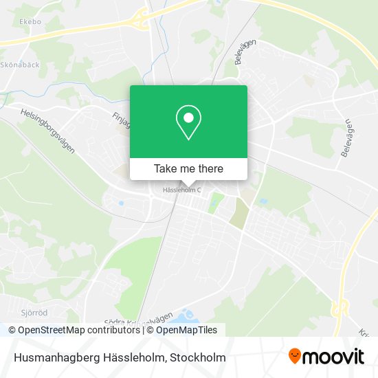 Husmanhagberg Hässleholm map