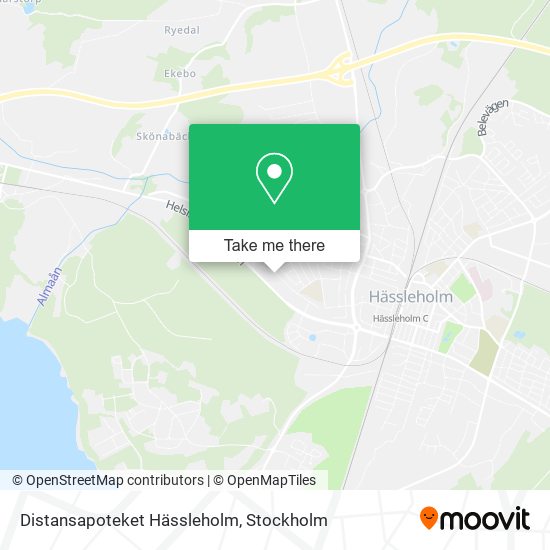 Distansapoteket Hässleholm map