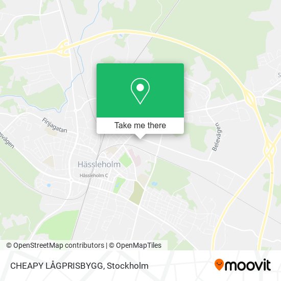 CHEAPY LÅGPRISBYGG map