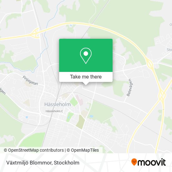 Växtmiljö Blommor map