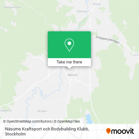 Näsums Kraftsport och Bodybuilding Klubb map