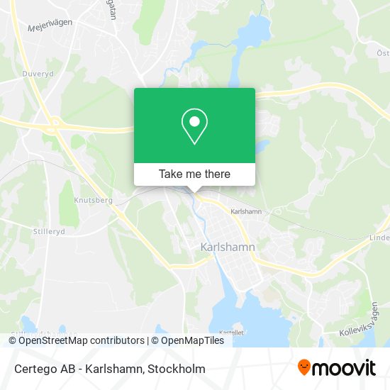 Certego AB - Karlshamn map
