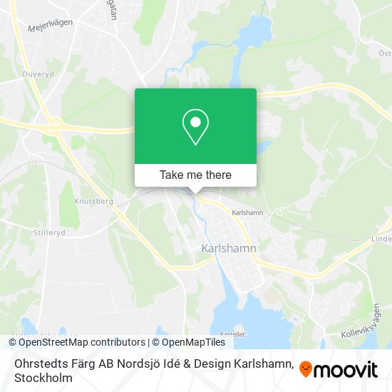 Ohrstedts Färg AB Nordsjö Idé & Design Karlshamn map