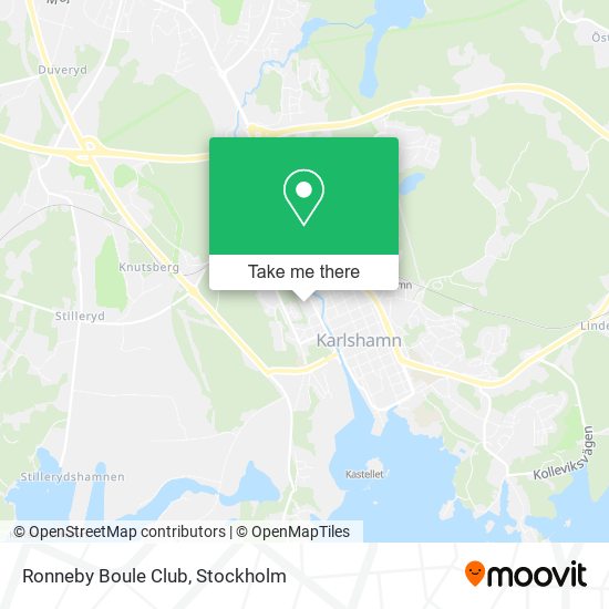 Ronneby Boule Club map