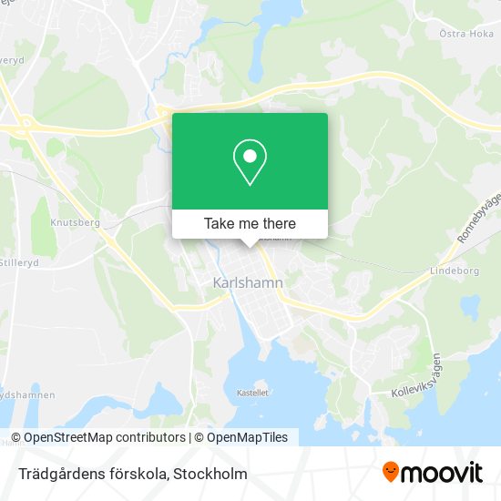 Trädgårdens förskola map