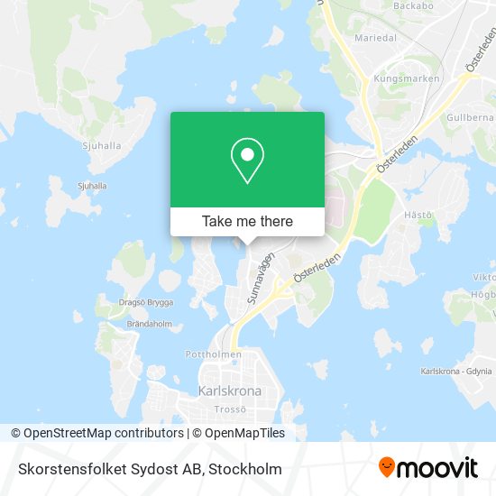 Skorstensfolket Sydost AB map