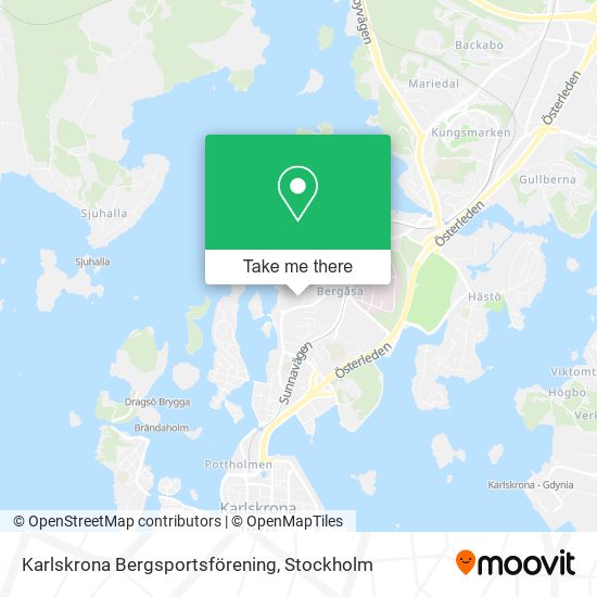 Karlskrona Bergsportsförening map