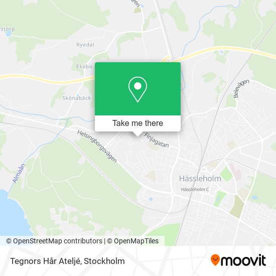 Tegnors Hår Ateljé map